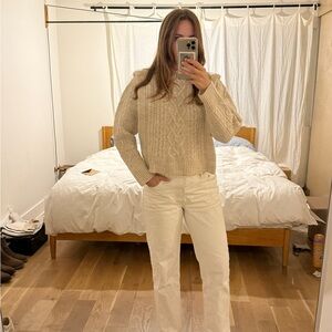 Isabel étoile Marat Cream Cable Knit Sweater